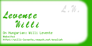 levente willi business card